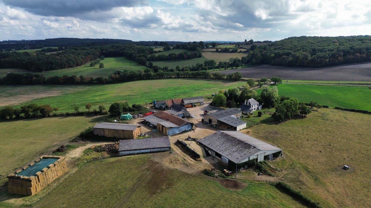 Vue aérienne de la Ferme de la Corbaillerie
